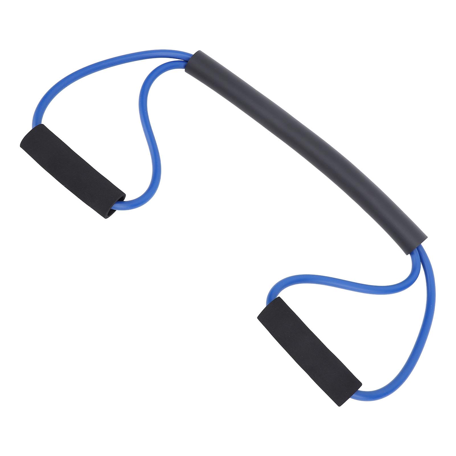 

Эспандер с ручкой для упражнений, тренировок, бокса, растяжки, фитнеса, черный, 35 фунтов