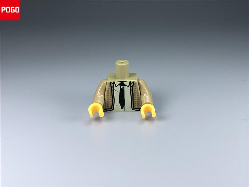 5pcs/lot MOC Bricks Torso Suit Body Wear Arms Hands Muscle Chef Cloth Educational Building Blocks Assembled Toys Plastic Dolls