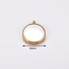 Stainless Steel Clear Glass Photo Locket Pendant for Jewelry Making Metal Memory Twist Screw Floating Picture Box Frame Charms