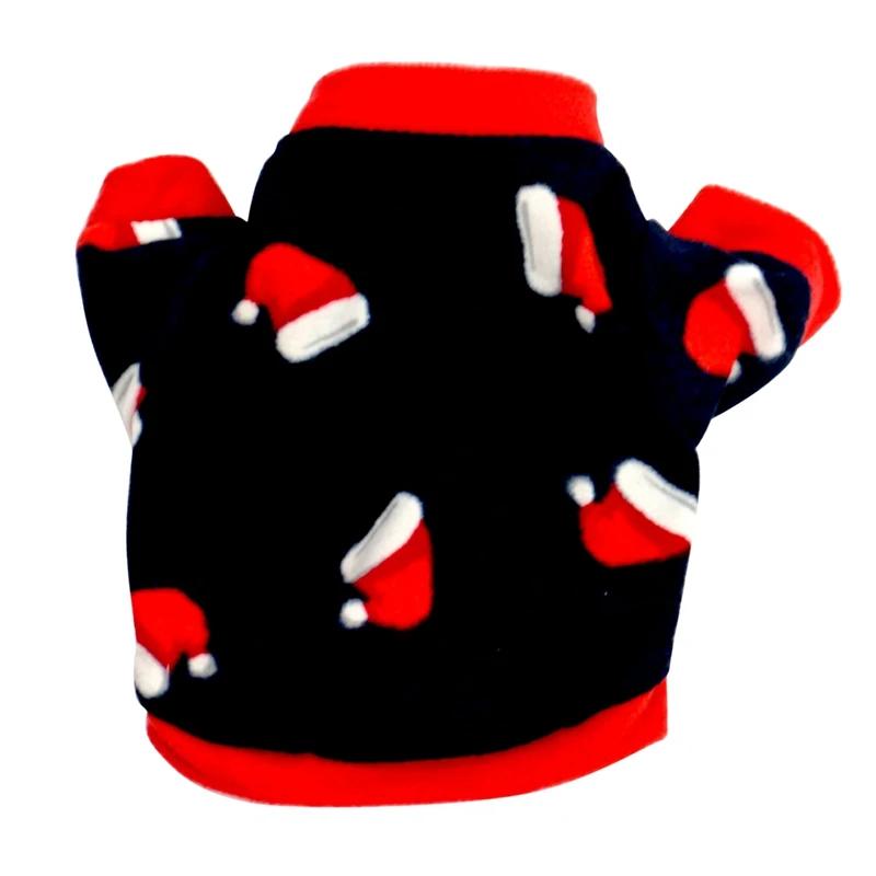 

Рождественская одежда для собак, для маленьких собак, для щенков и кошек, свитер с принтом снеговика, теплая одежда на осень и зиму, куртка для французского бульдога, пальто S