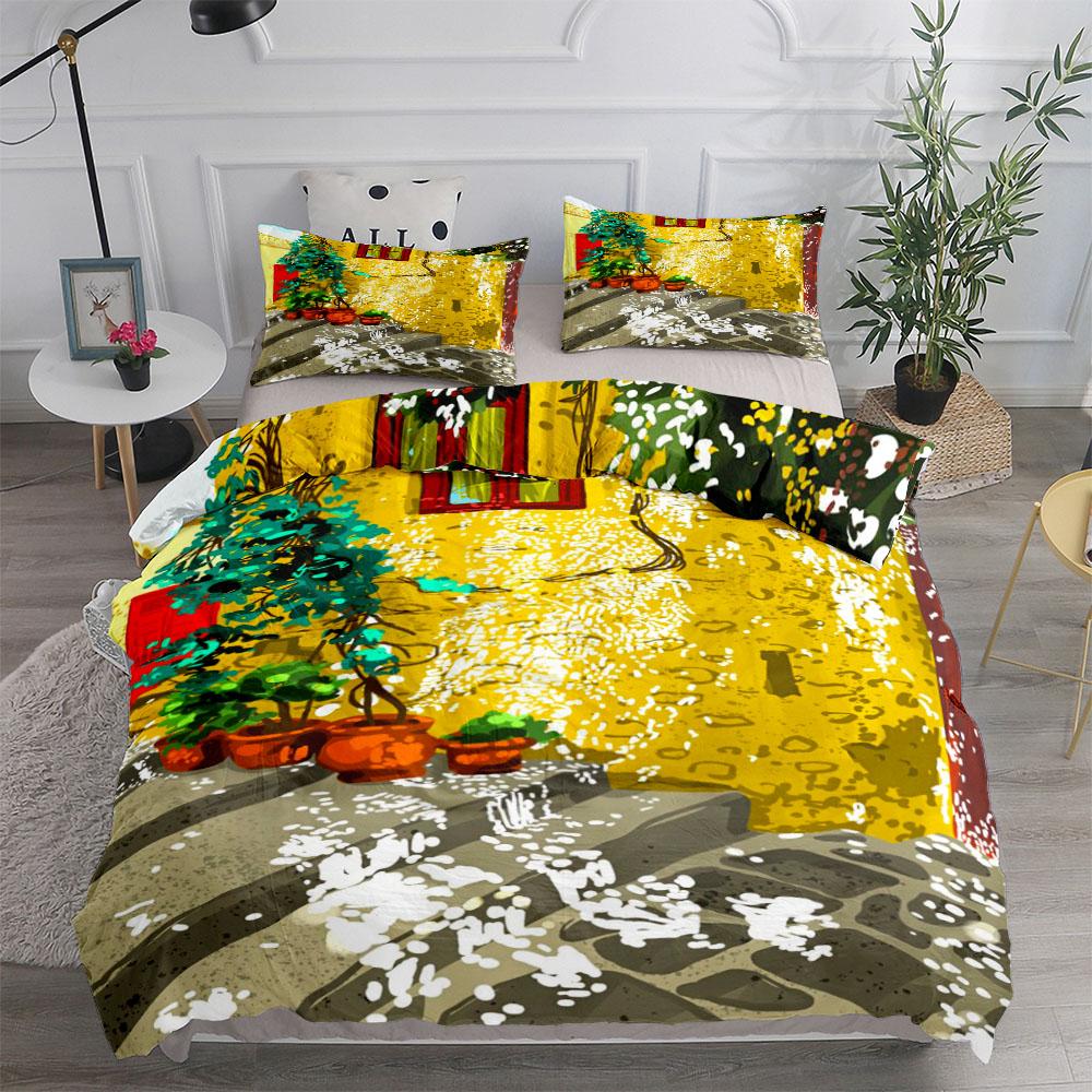 Sada povlečení na peřinu Country Cottage Ibérian UK Jednolůžko Dvoulůžko Queen King US Twin Full King Size