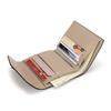 Wallet Women's Genuine Leather Short Three-fold Change Purse Fashionable Contrasting Color Multi-card Full-leather Bag