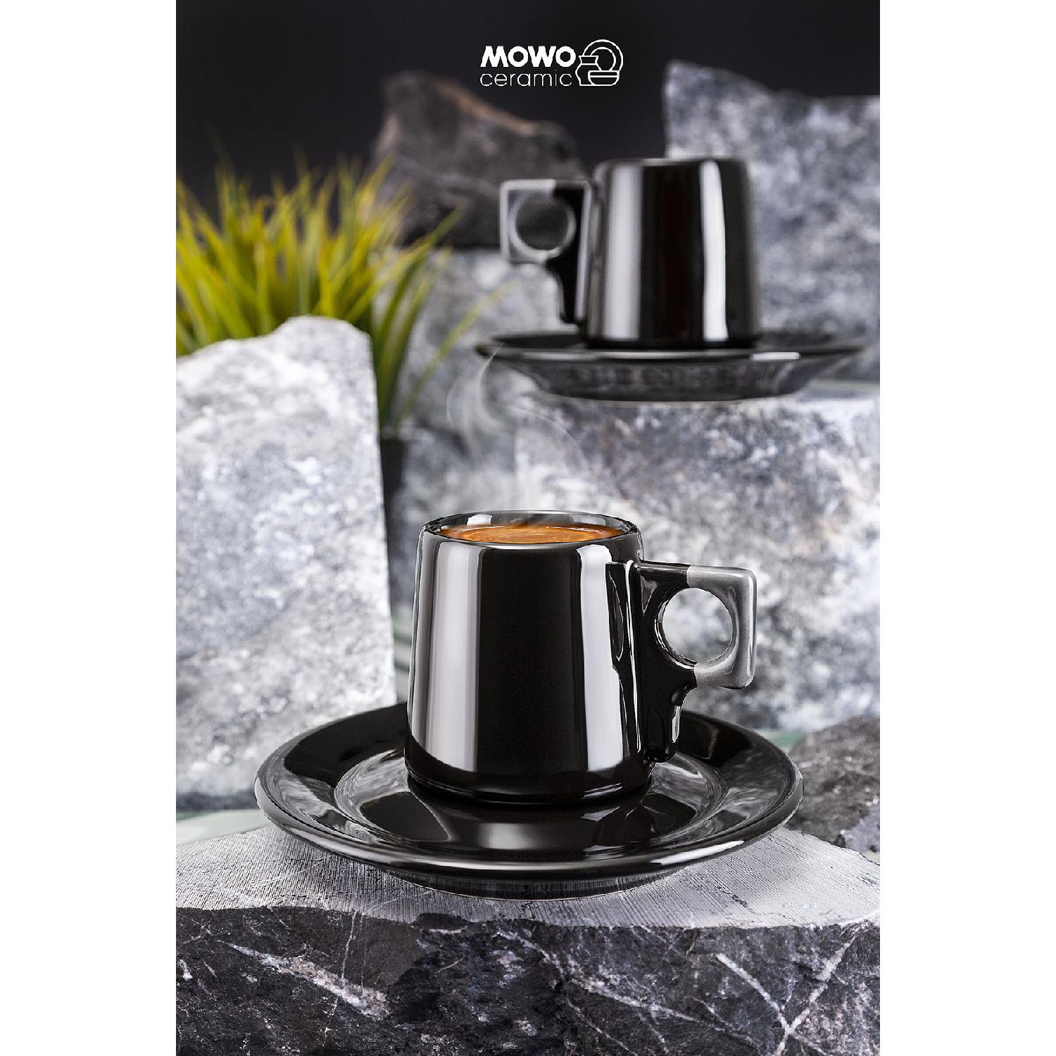 

Наз турецкий кофе, эспрессо, подарочная кофейная чашка из 2 предметов - подарок на день рождения, День святого Валентина чёрный