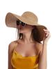 Women Wide Brim Straw Sun Hat Soft Foldable Beach Summer Hat