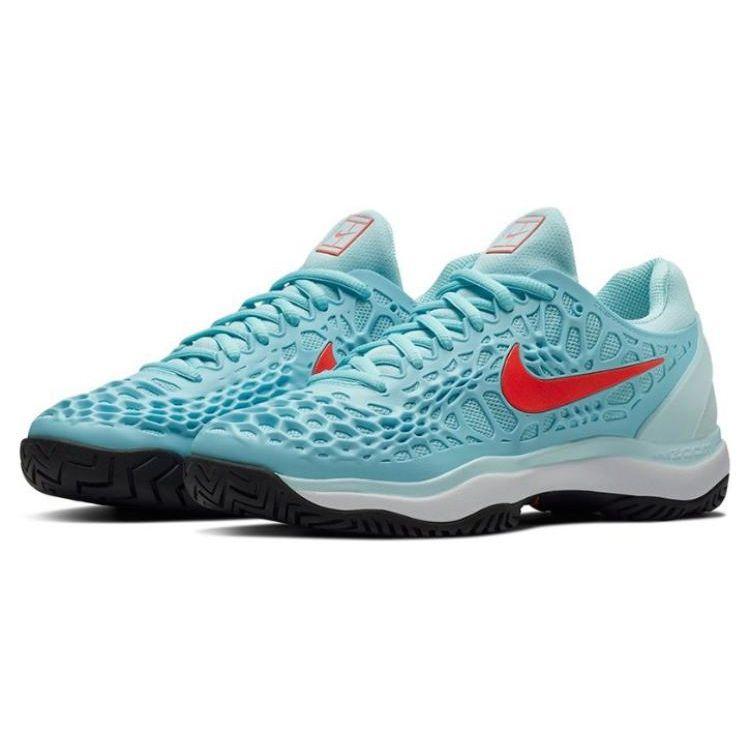 Nike Zoom Cage 3 Slip Resistant Durable Low Top Tennis Shoes Women Sneakers Blue Red 918199-400