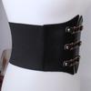 Elastischer Breiter Taillengürtel Damen Taillengürtel Form Schnalle Taillengürtel Bauchweg Court Vintage Elastischer Gürtel