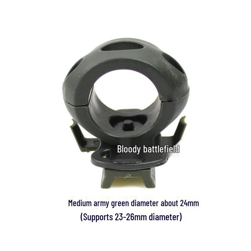 Helmet-Compatible Flashlight Mount for Cycling Accessories