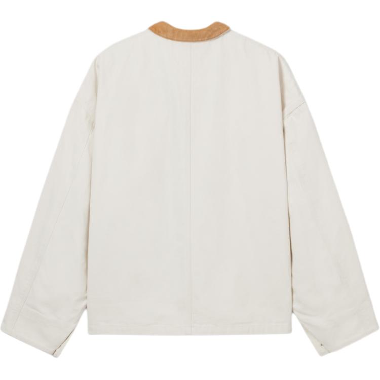 Levis Workwear Loose Casual Comfortable Simple Lapel Long Sleeve Denim Jacket Men Jackets White 003L2-0001