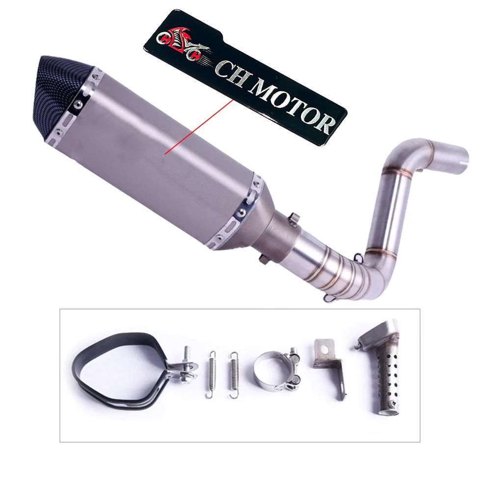 Motorcycle exhaust pipe suitable for KTM