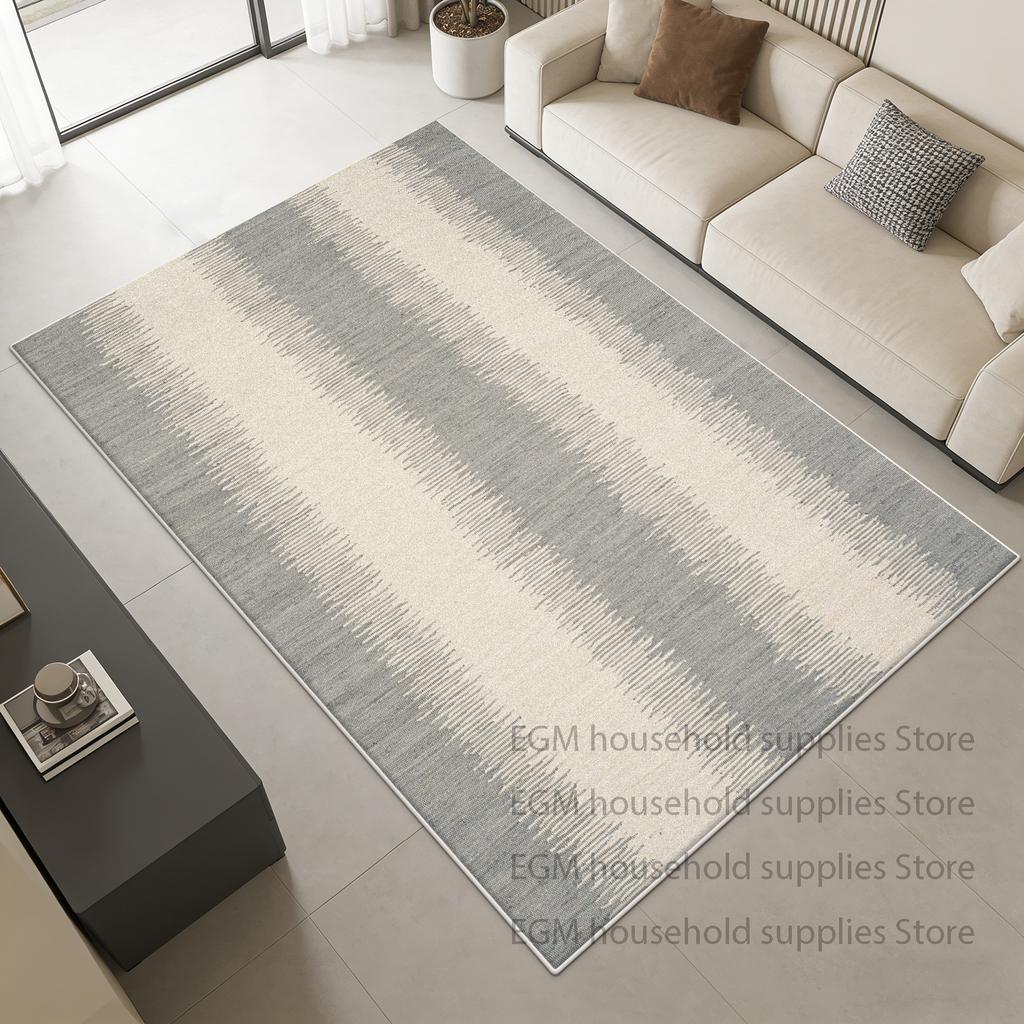 Modern Gray Minimalist Soft Rug Gradient Style Living Room Decoration Carpet Easy Clean Non-slip Big Size Floor Mat Bedside