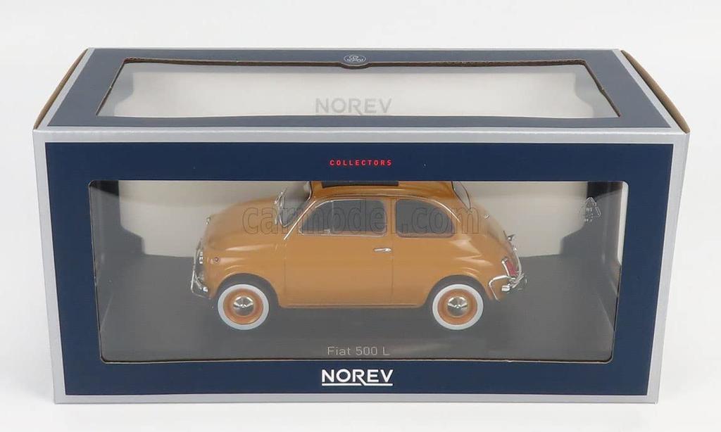 NOREV Scale Fiat 500 L 1969 Cinquecento FIAT 500 L POSITANO YELLOW 187775 1/18