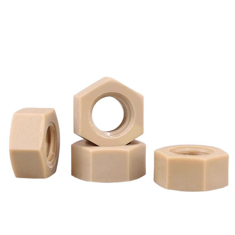 High-Strength PEEK Plastic Hex Nuts: Locking Caps, Corrosion & High-Temperature Resistant (Sizes M2-M20)