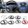 For ABS Car Steering Wheel Emblem Sticker Accessories Lexus F SPORT GX460 Ct200h IS250 ES 220D IS200 Fsport GS GX IS LS LX NX RX