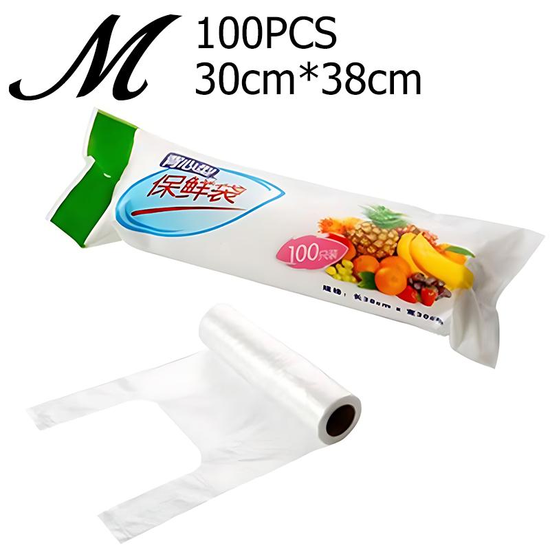 

Freshkeeping Food Storage Bags M Size 100/200/300PCS Transparent Fruit Vegetable Package Carry Bags Camping Kitchen Supplies ZYF