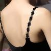 3Pair Lace Flower Embellished Bra Strap, Adjustable Non-slip, Suitable for Women's Underwear and Bra Accessories