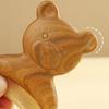Natural Material Bear Shape Skin Scraping Board Green Sandalwood Massager  SPA
