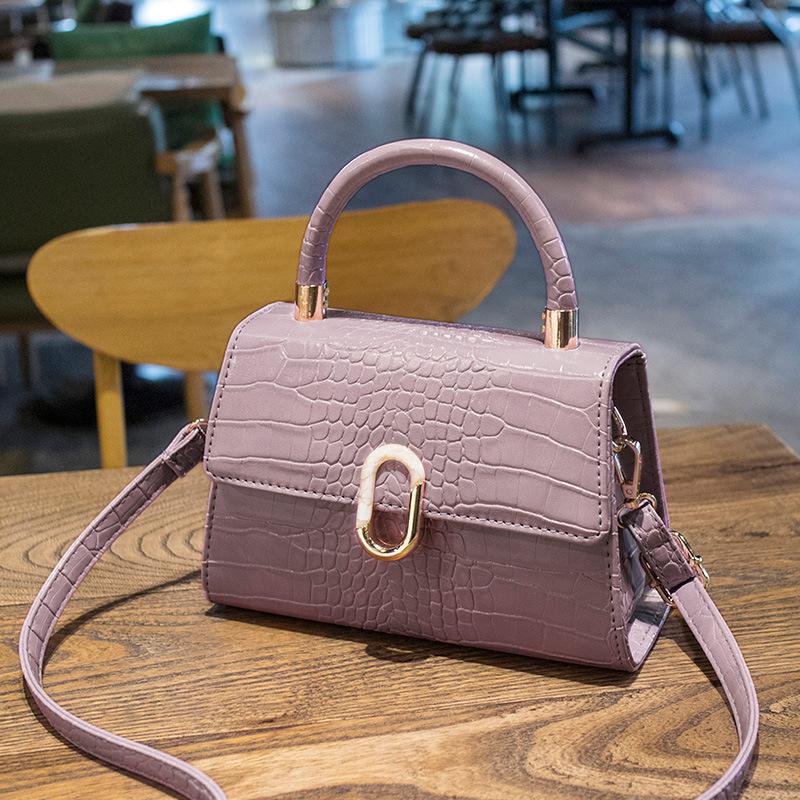Damen Tasche neue Umhängetasche Nische tragbar kleine quadratische Tasche Temperament vielseitig Mode Schulter Krokodilmuster Baguette Tasche