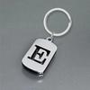 Stainless Steel 26 English Letters Keychain - Stylish Alphabet Pendant for Backpack or Car