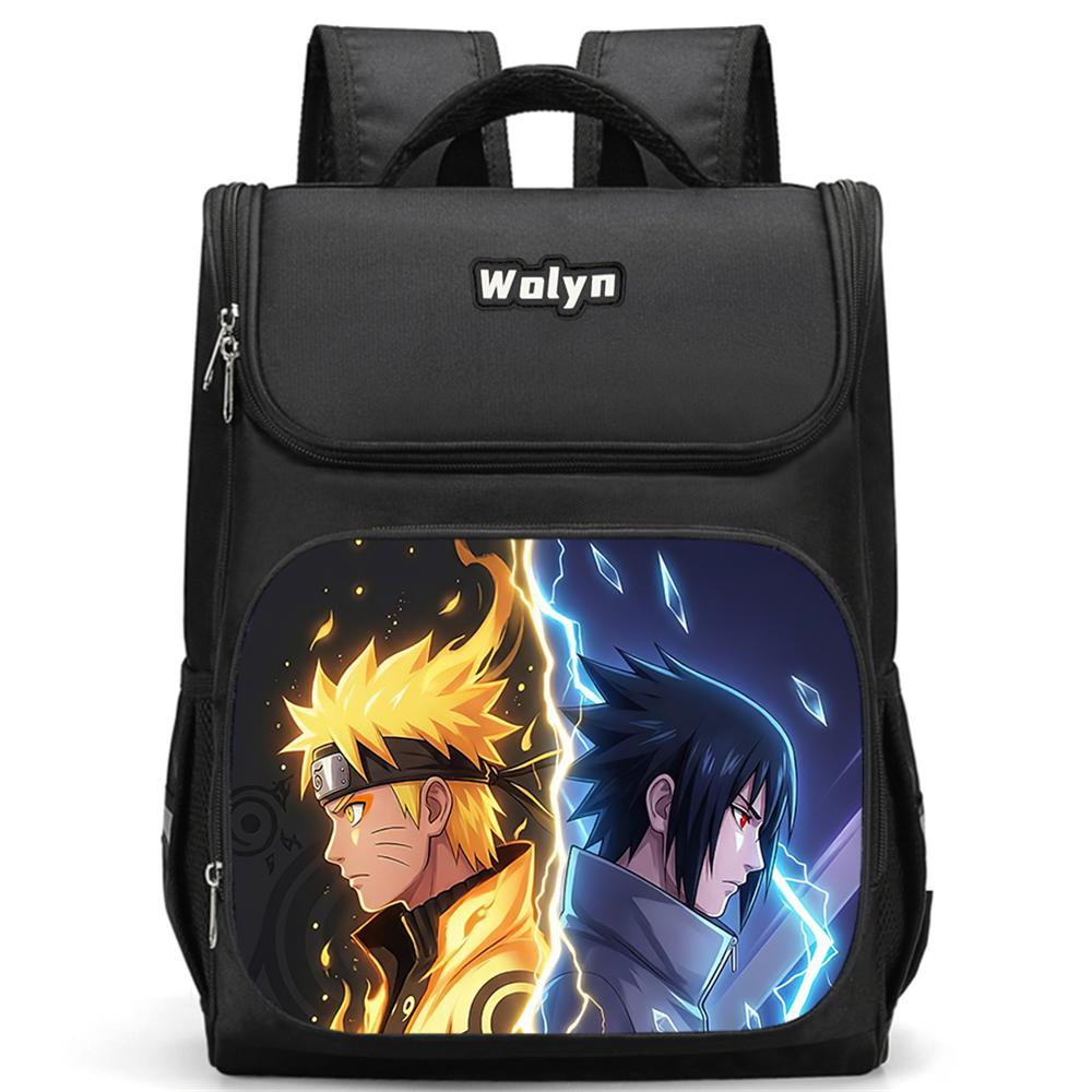 NARUTO Animated Anime Children's Picnic Carrier,Kids Thermal Cooler Lunch Bags Charming Lightweight Lightweight,For Boys & Girls Age 5-11