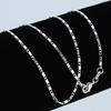 Men's Women's Fashion Simple Luxury Silver Color Charm Chain Necklace Jewelry