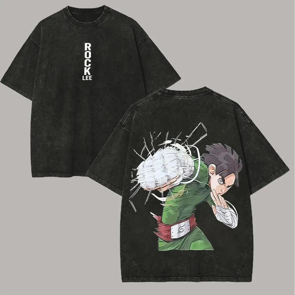 Anime NARUTO Hyūga Hinata Graphic Print T-Shirt Men Women Streetwear Harajuku Fashion Vintage Washed Cotton Summer New Tee Loose Casual Oversized Top