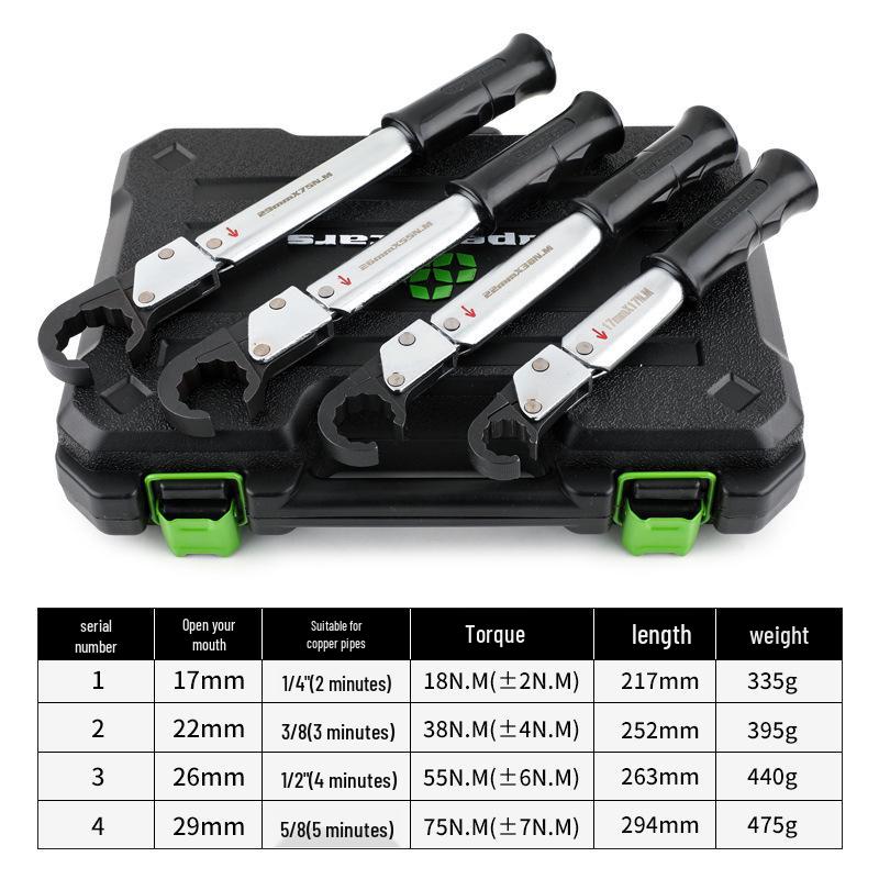 Saint Ba ST-02L High-Precision Open-End Ratchet Torque Wrench for Spark Plug & Air Conditioning Repair