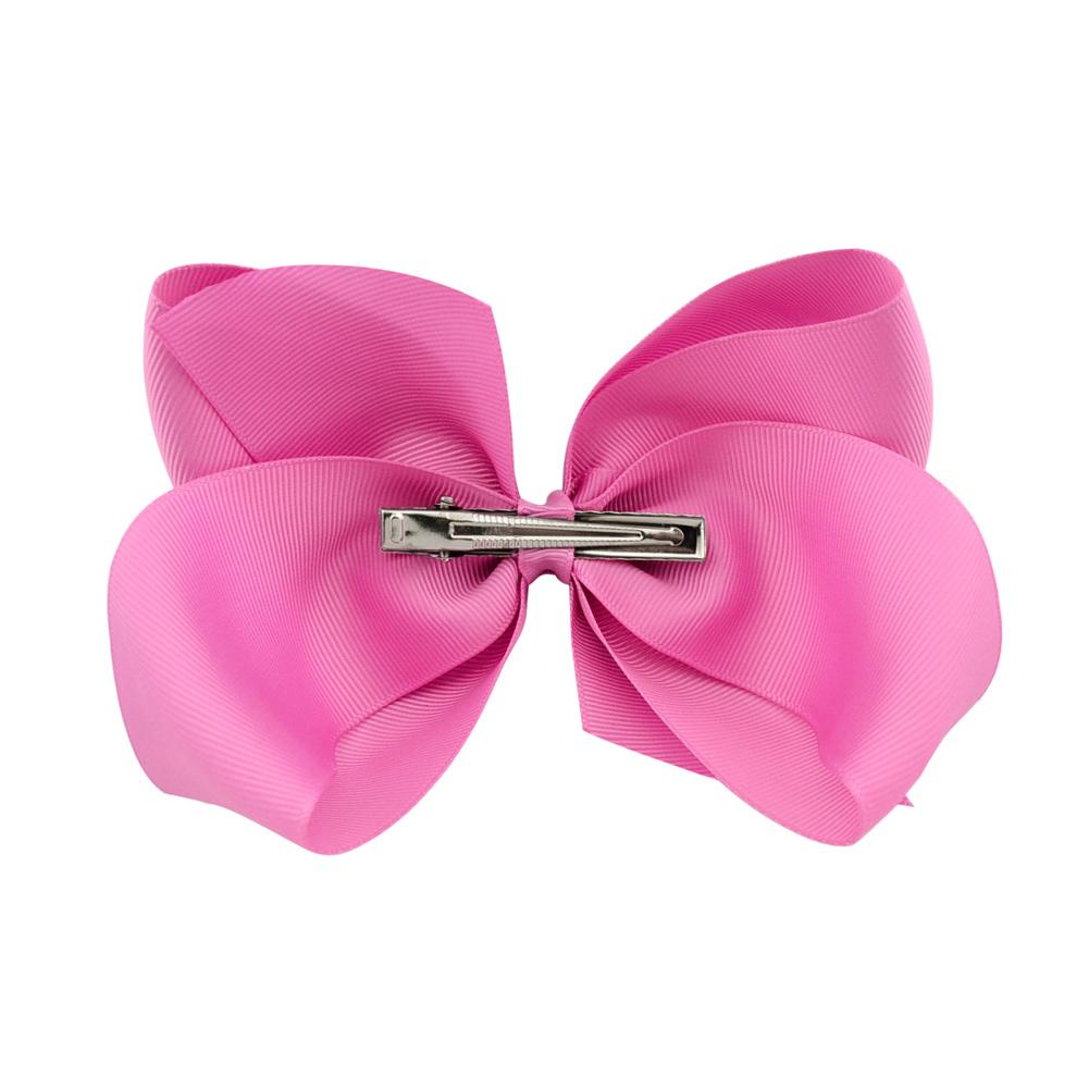 1Pc 40Colors 6'' Solid Colors Grosgrain Ribbon Hair Clips For Cute Girls Large Hairpins Boutique Barrettes Kids Hair Accessories