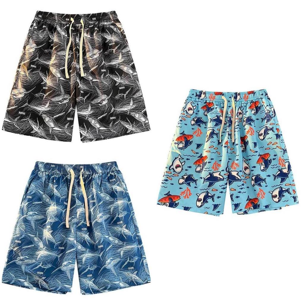 Shark Fish Ocen Sea Boxing Muay Thai Kickboxing Training Shorts Print Martial Art Boxer Unisex Men Women Kid Fighting Fitness Sport Gym Workout