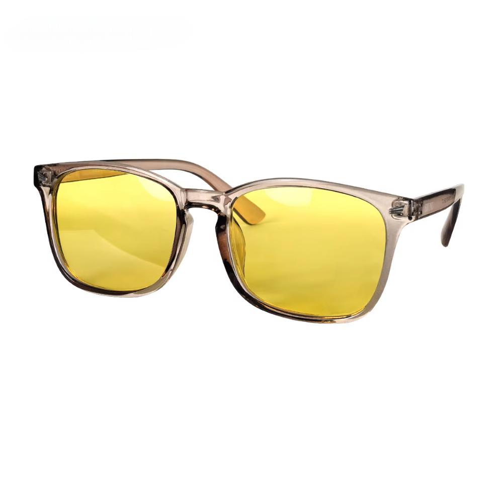 SHINU Night Vision Glasses Yellow Lens for Car Driving Clear View Day Night Square Goggles