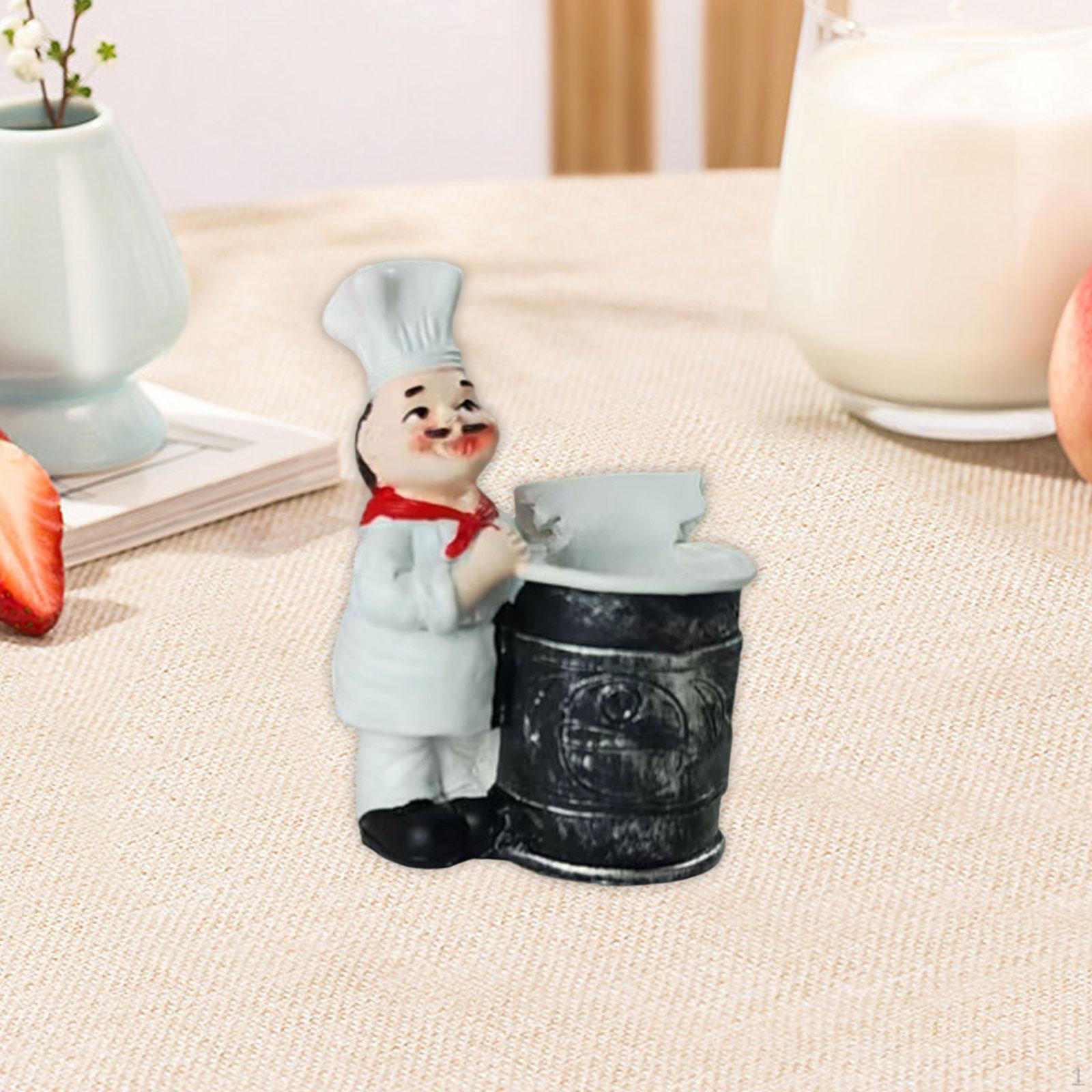 

Контейнер-подставка для шеф-повара, центральный элемент, милый дисплей, прекрасный декоративный органайзер для общежития, кафе, ресторана чёрный