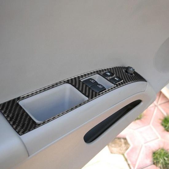 For Nissan 350Z 03-05 Carbon Fiber Interior Window Lift Switch Panel Cover Trim