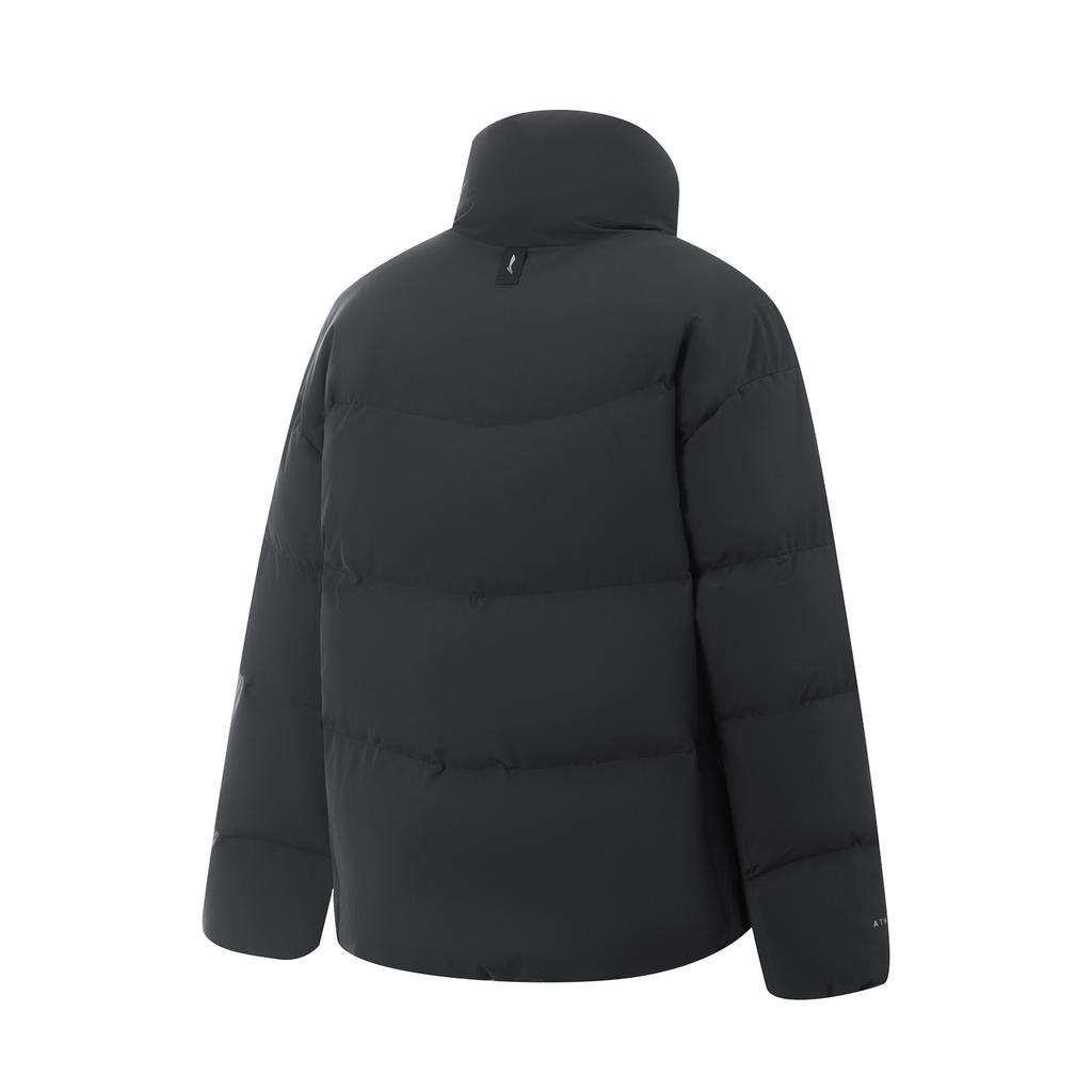 Li Ning Fitness Series Windproof Water-Repellent Stand Collar Logo Down Jacket Women Jacket AYMV396-2