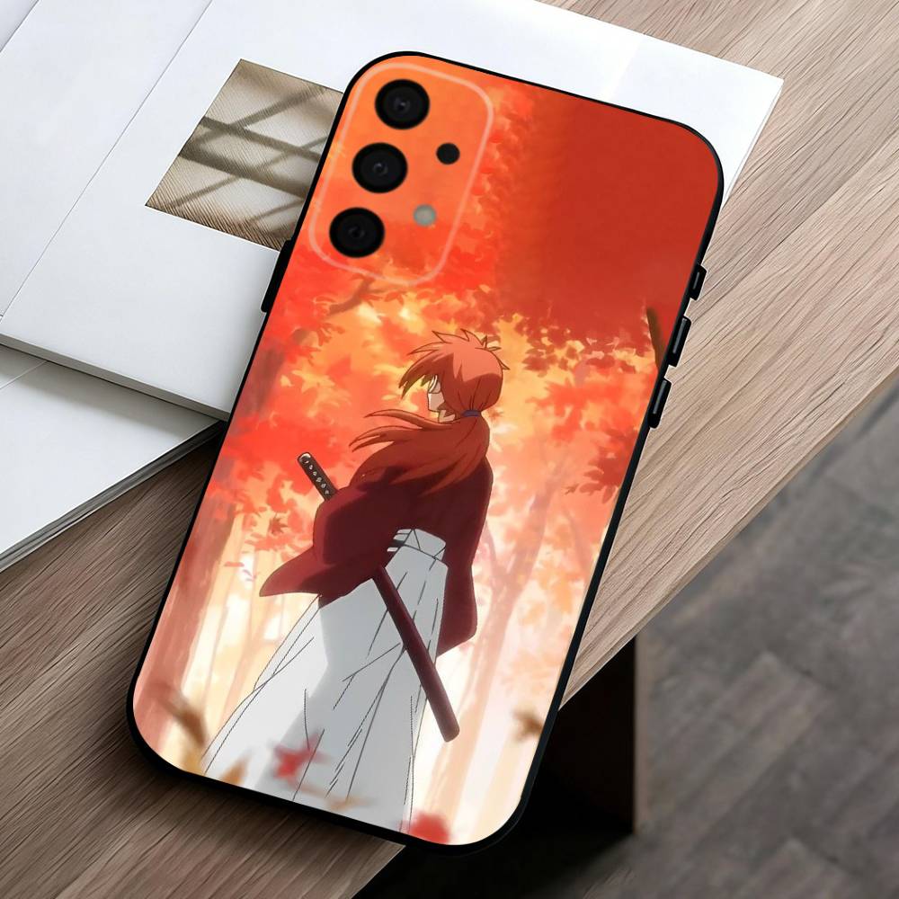 Anime R-Rurouni K-Kenshin-N Phone Case For Samsung Galaxy A73,A72,A71,A70,A53,A52,A51,Soft Silicone Black Cover
