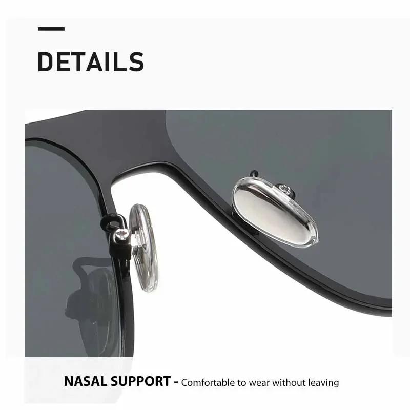 New Luxury Sunglasses Outdoor Uv400 Retro Square Frame Sunglasses Fashion Trend Cycling Sunscreen Eye Protection Glasses