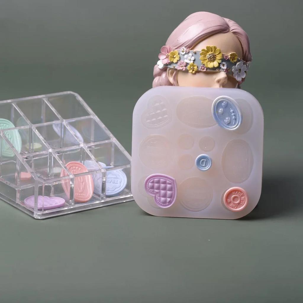 Eco-friendly Creative Simulation Birthday Cake Candle Mold Donut Circle Decor Silicone Mold Chocolate Biscuit Mold Resin Molds