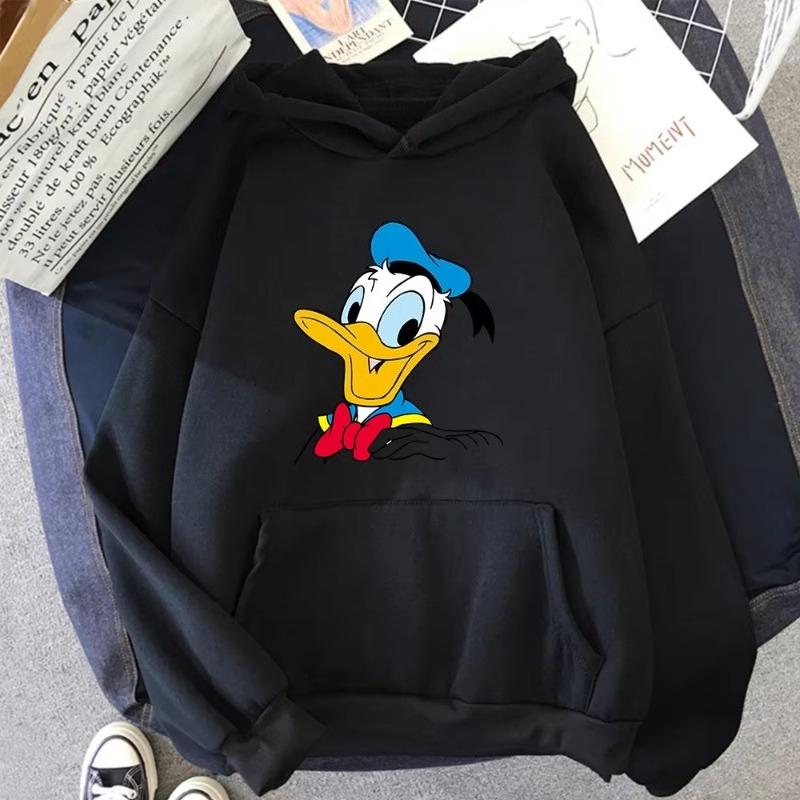 

Disney Donald Duck Anime Sweatshirt Men s Cartoon Fun Printed Hooded Autumn Harajuku Pullover Men s Warm Street Hoodie 3XL