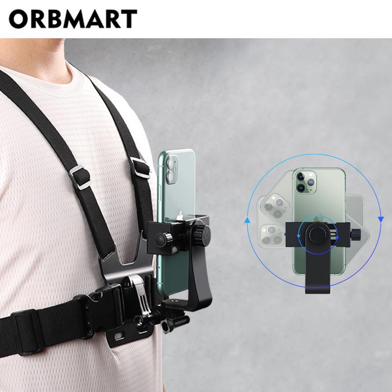 Chest Strap Mount Belt for Mobile Phone iphone 14 Holder Chest Strap for GoPro Hero 11 10 9 8 DJI Action Camera Accessories POV 6