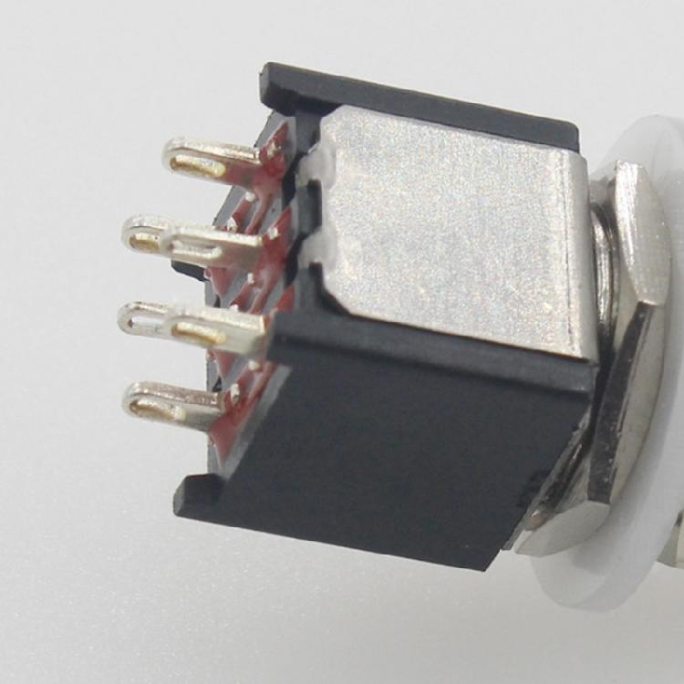 Interruttori a pedale per effetti per chitarra elettrica a 6 pin Pulsante di arresto di emergenza Pedale effetto chitarra Interruttore a pedale DPDT Resistente