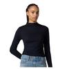 Womens/Ladies Nina Mock Neck Slim Long-Sleeved T-Shirt