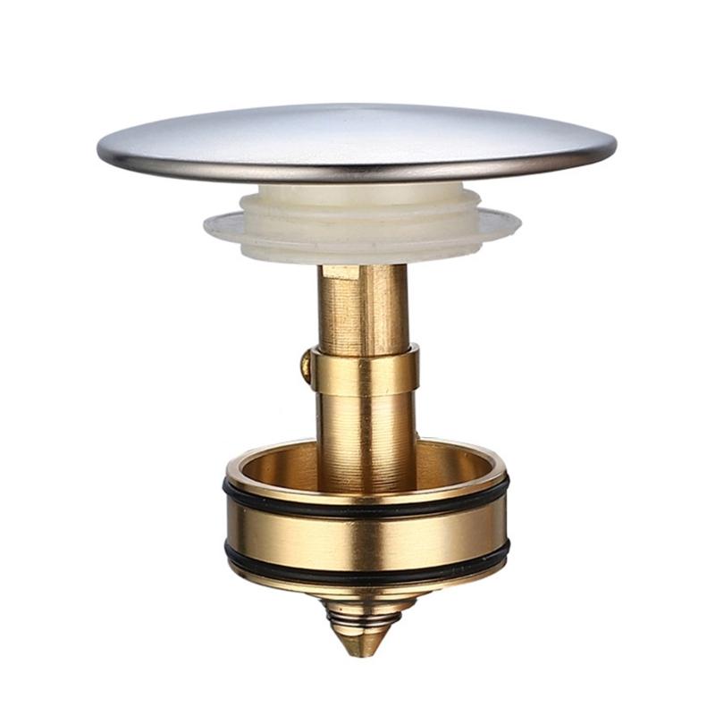 Copper Drain Filter Bounce Cores Sink Drain Plug Sink Basins Drain Basket Sink Stoppers for Bathroom Kitchen