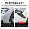 2pcs Vent Cover Fender Hood Air Flow Intake Trim Car Side Exterior Accessories Wing Decals Ventilation Sticker Modified Styling