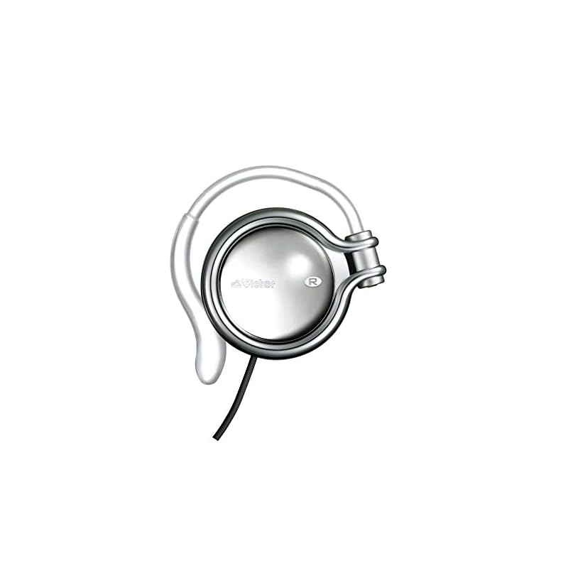 

JVC HP-AL102-S open on-ear headphones ear hook type moonstone silver