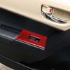 Red Carbon Fiber Window Switch Panel Cover Trim For Toyota Corolla 2014-2018