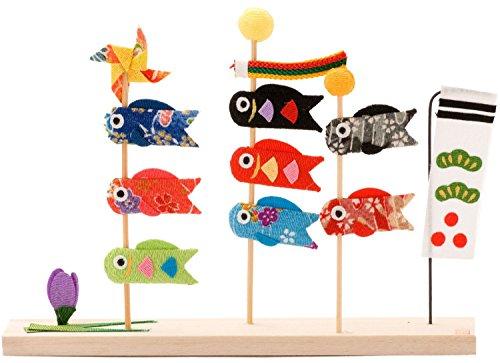 

Ryukodo May Doll, Three-Standing Carp Streamer, Width 21cm x Depth 3cm x Height 15.5cm