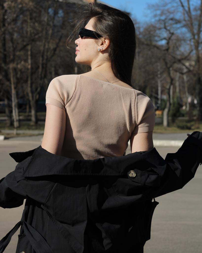 Футболка Style 55688 Бежевая