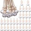 30 Pcs 8 Ml Diamond Shape Hanging Car Air Freshener Diffuser Empty Clear Glass Essential Diffuser Diffuser Bottle Car Air Freshe