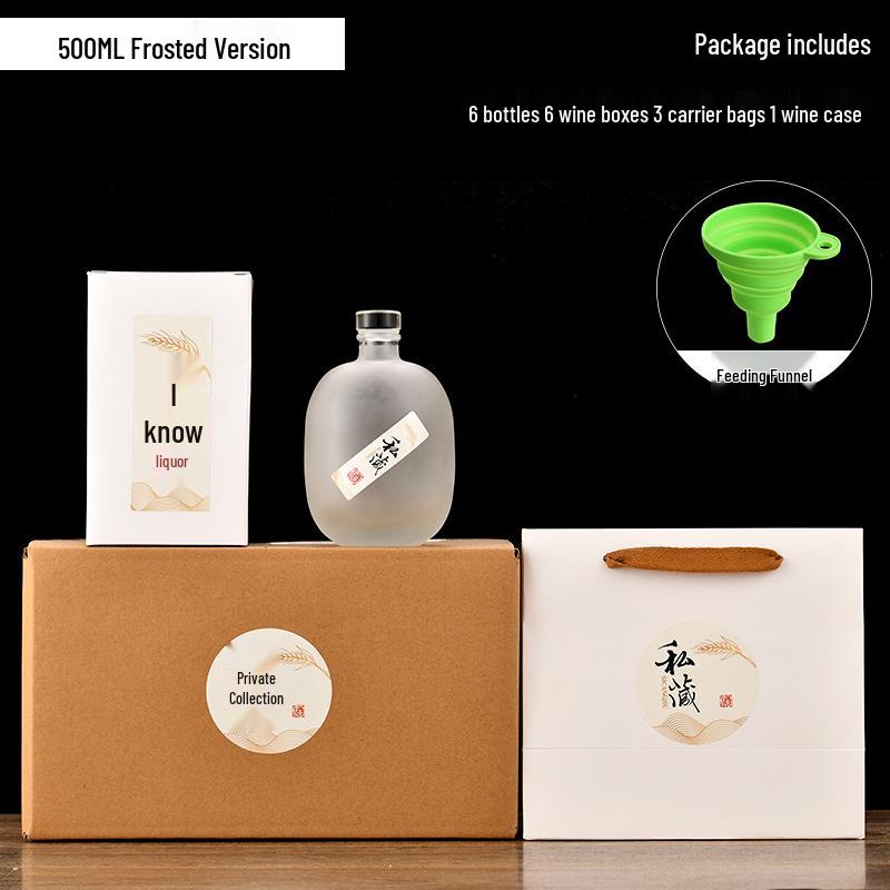 Transparent Glass Wine and Baijiu Infusion Bottle with Sealed Cap for Home Use