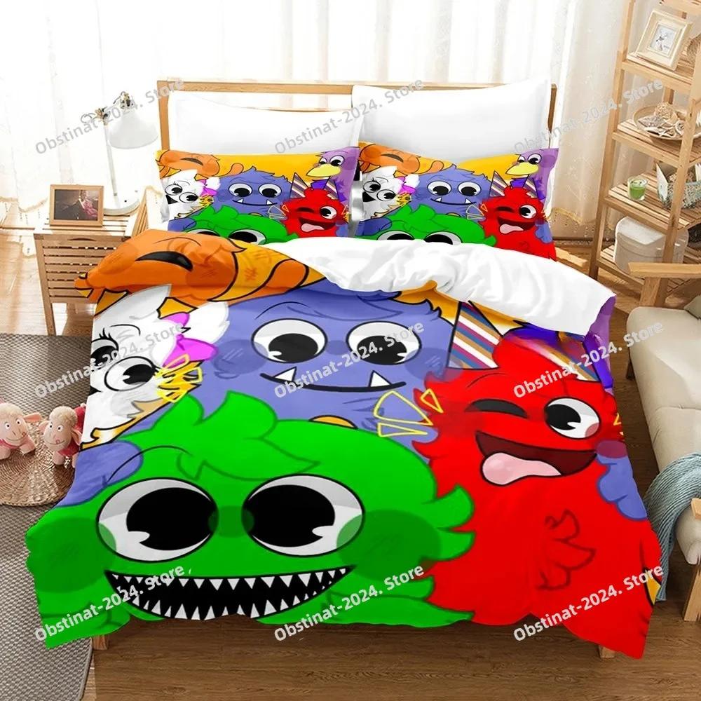 Garten Of Banban Beding Set Printed Bed Linen Set With Pilowcase Bed Soft Duvet Cover Soft Single Double Quen Super King-Sized Dimensionsd Dimensions