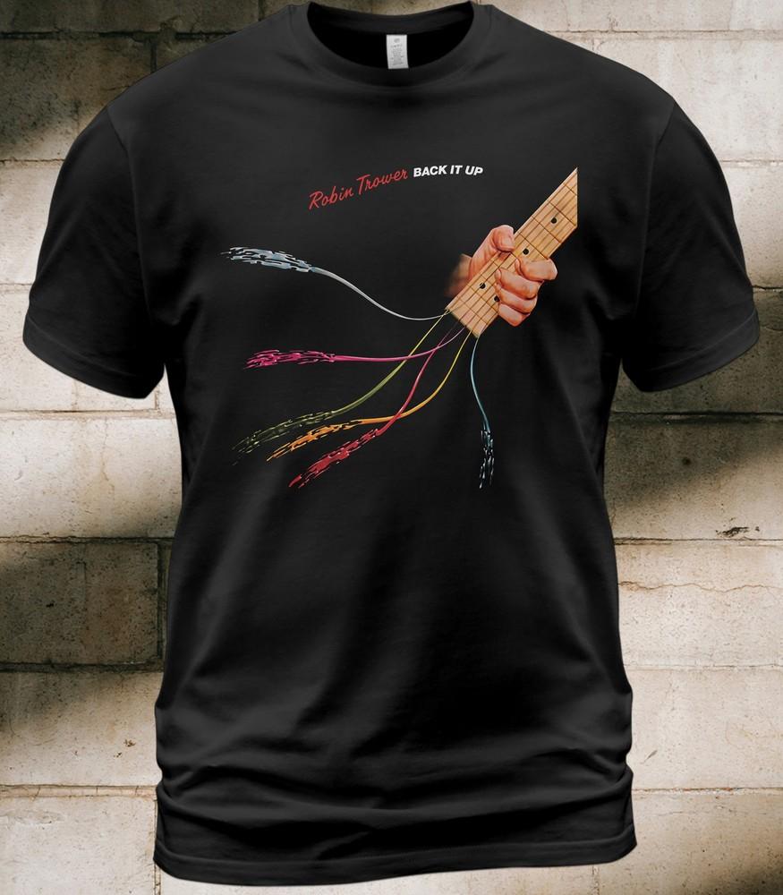 Cotton T-Shirt Robin Trower Back It Up Album Tee Somebody Calling Bluebird Unisex T-Shirt XL
