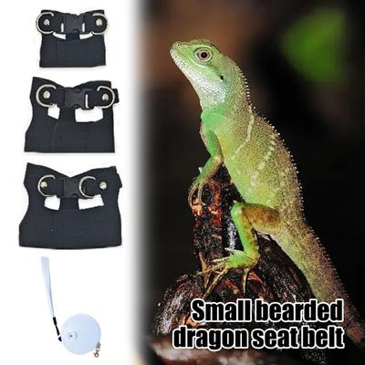 Bearded Dragon Harness And Leash Set Faux Leather Reptile Lizard Harness